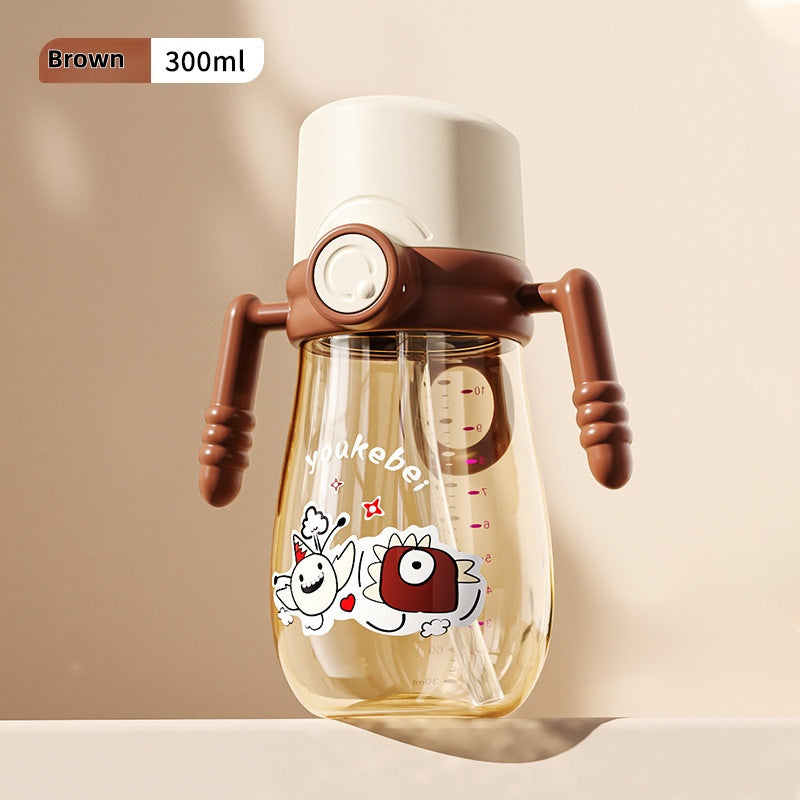 Y+ Baby Tooth-Friendly Straw Cup: No-Transition Training Cup na may Temperature Indicator at Leak-Proof Design