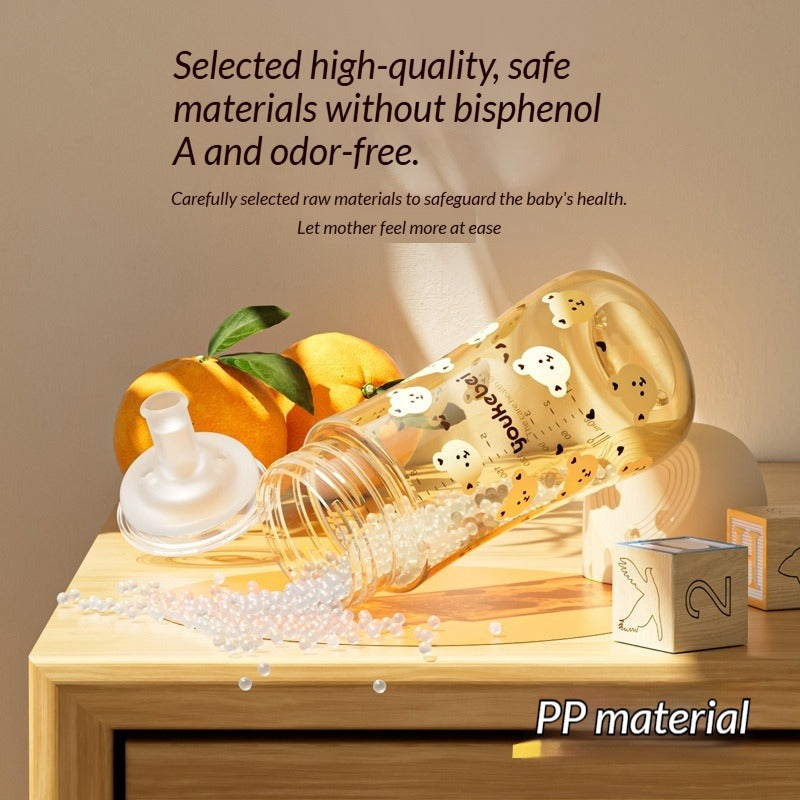 Toddler Straw Bottle with Direct Sip Spout 1–3 Years Training Cup For Milk Water Anti-Colic Anti-Choking Design