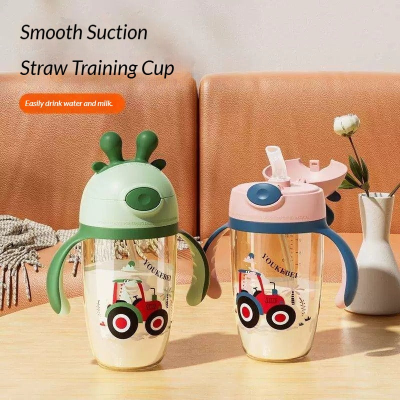 Baby Training Straw Cup V-Shaped Anti-Splash Spout · BPA-Free · Leak-Proof Anti-Choke