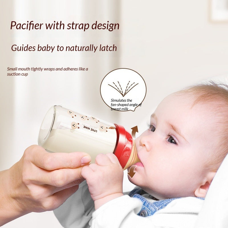 Protective Teething Weaning Baby Bottle: Ultra-Soft Liquid Silicone Nipple at Anti-Colic