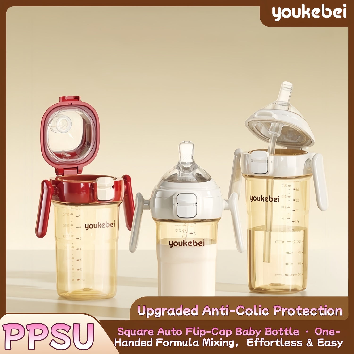 Premium PPSU Anti-Colic Baby Bottle Inspired Comfort