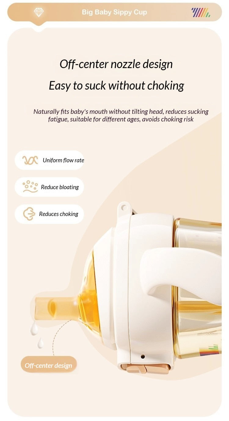 Auto Flip-Top Training Cup Anti-Choking Leak-Proof & No Splash Safe PPSU Material  Suitable for Babies 6M+