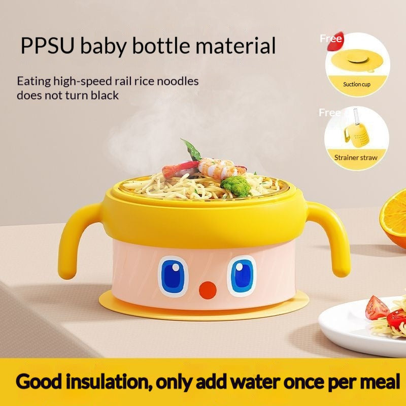 Baby Toddler PPSU Thermal Water-Filled Feeding Bowl Shatter-Resistant Heat-Keeping Suction Base Anti-Tip Portable Baby Tableware