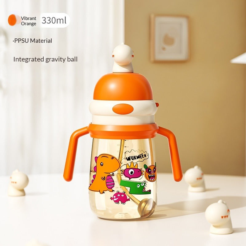 Color-Changing PPSU Anti-Choke & Leak-Proof Training Cup  Bite-Control Straw Water & Milk Dual Use Toddler Sippy Cup for Ages 1–3