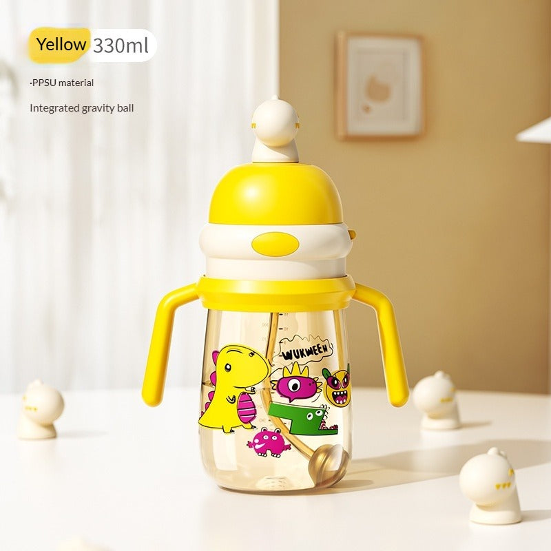 Color-Changing PPSU Anti-Choke & Leak-Proof Training Cup  Bite-Control Straw Water & Milk Dual Use Toddler Sippy Cup for Ages 1–3