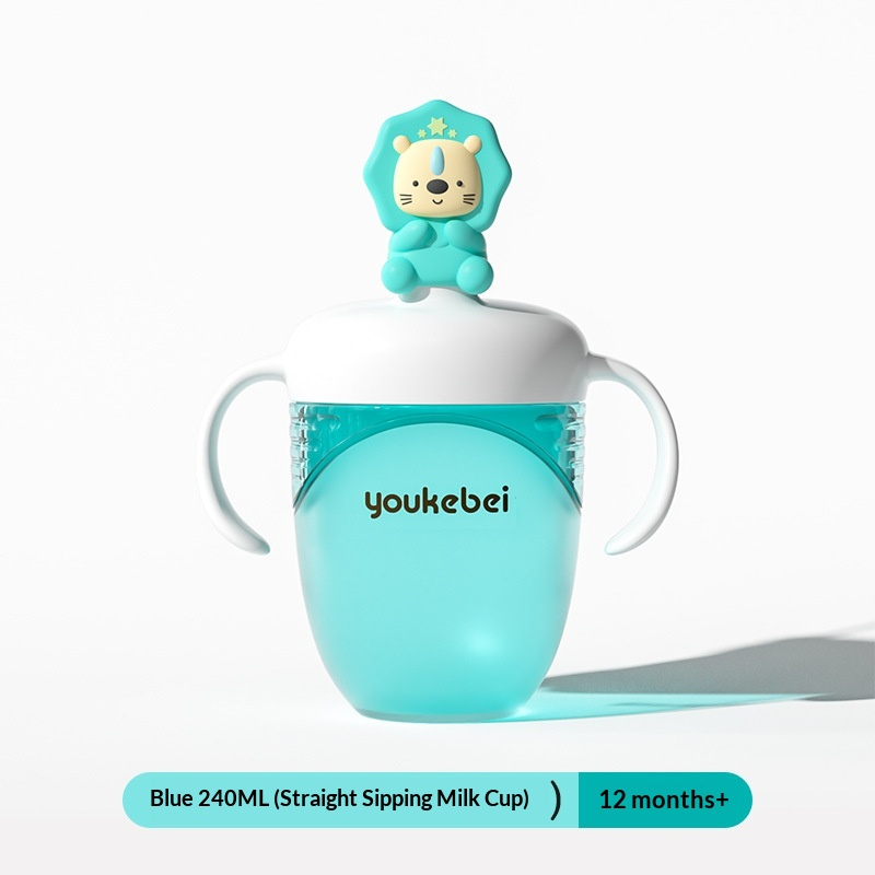 🍼 Youkebei Training Cup (Smart Squeeze Learning Cup)Soft Silicone Drop-Resistant Body | 360° Weighted Straw | Squeeze-Assisted Learning | Anti-Choking  Anti-Colic