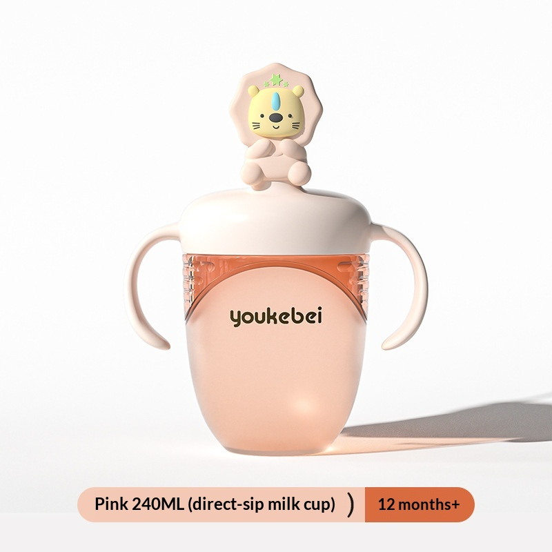 🍼 Youkebei Training Cup (Smart Squeeze Learning Cup)Soft Silicone Drop-Resistant Body | 360° Weighted Straw | Squeeze-Assisted Learning | Anti-Choking  Anti-Colic