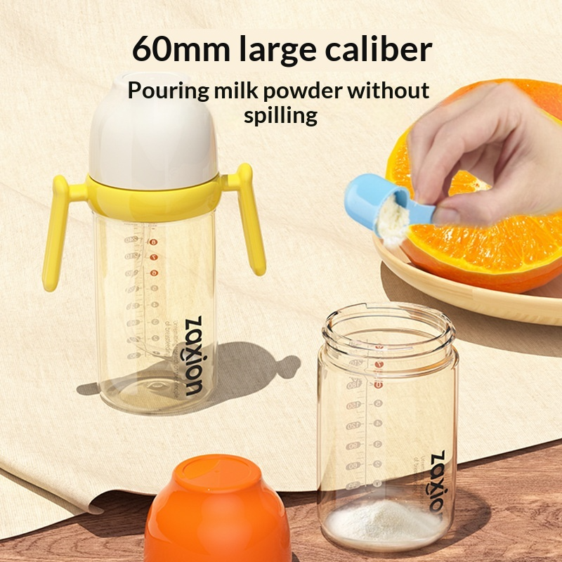 ขวดนม PPSU สำหรับเด็กอายุ 0-6 เดือน (1 ปีขึ้นไป) ป้องกันอาการจุกเสียด ใช้งานง่าย ไม่ทำให้สำลัก มีหลอดดูด ปากกว้าง