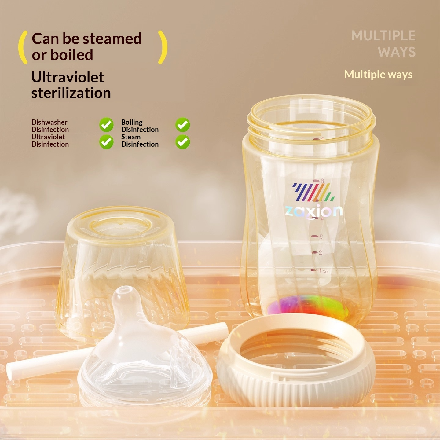 ขวดนมหลอดดูดป้องกันอาการจุกเสียด Baby PPSU - เหมาะสำหรับเด็กอายุ 3-6-10 เดือน และ 1 ปีขึ้นไป ใช้งานง่ายขณะป้อนนม อุปกรณ์สำคัญสำหรับการหย่านม 