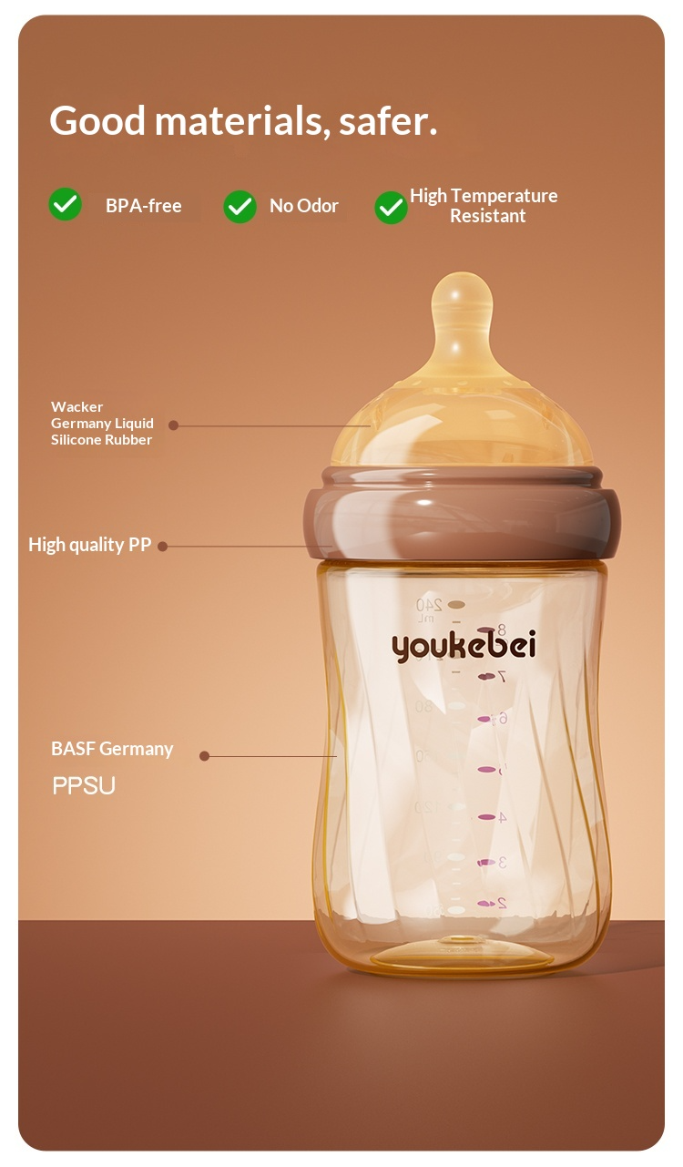 Youkebei Anti‑Colic Newborn Baby Bottle