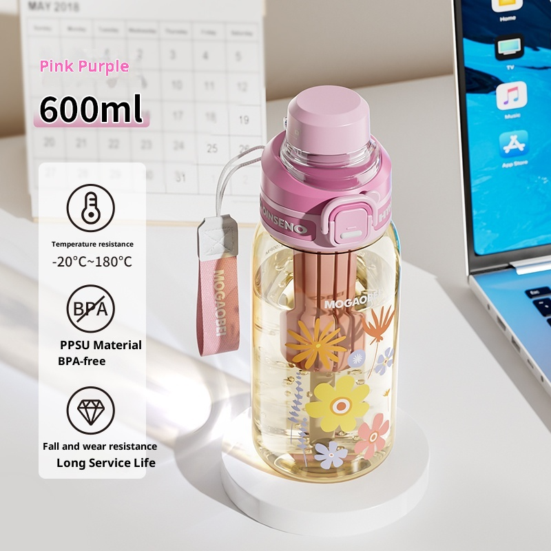 PPSU Baby & Mom Cup 600ml - Pink Purple | For 1 Year+ | Temperature Resistant -20°C~180°C