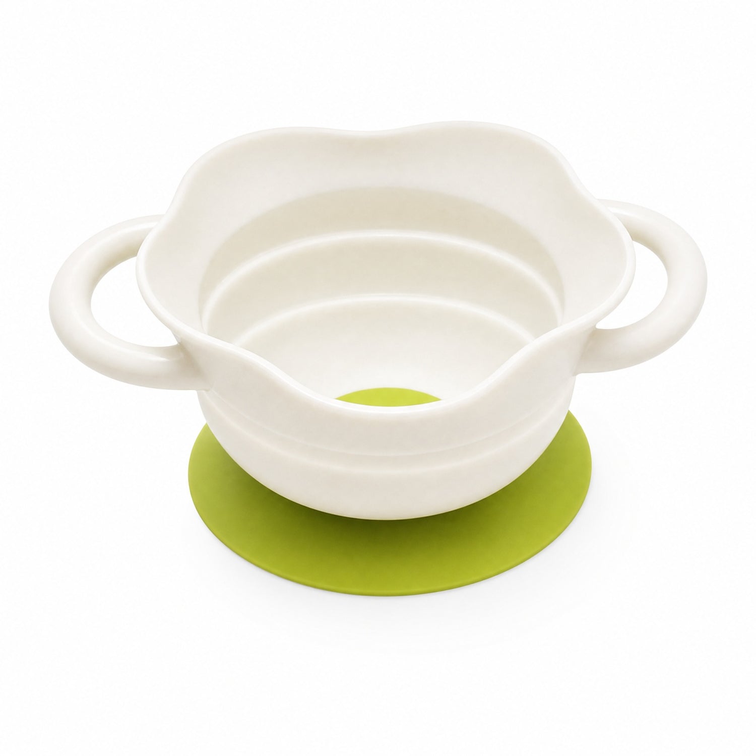 Baby Feeding Training Bowl  Suction Base Anti-Tip  Foldable Design  Toddler Self-Feeding Tableware