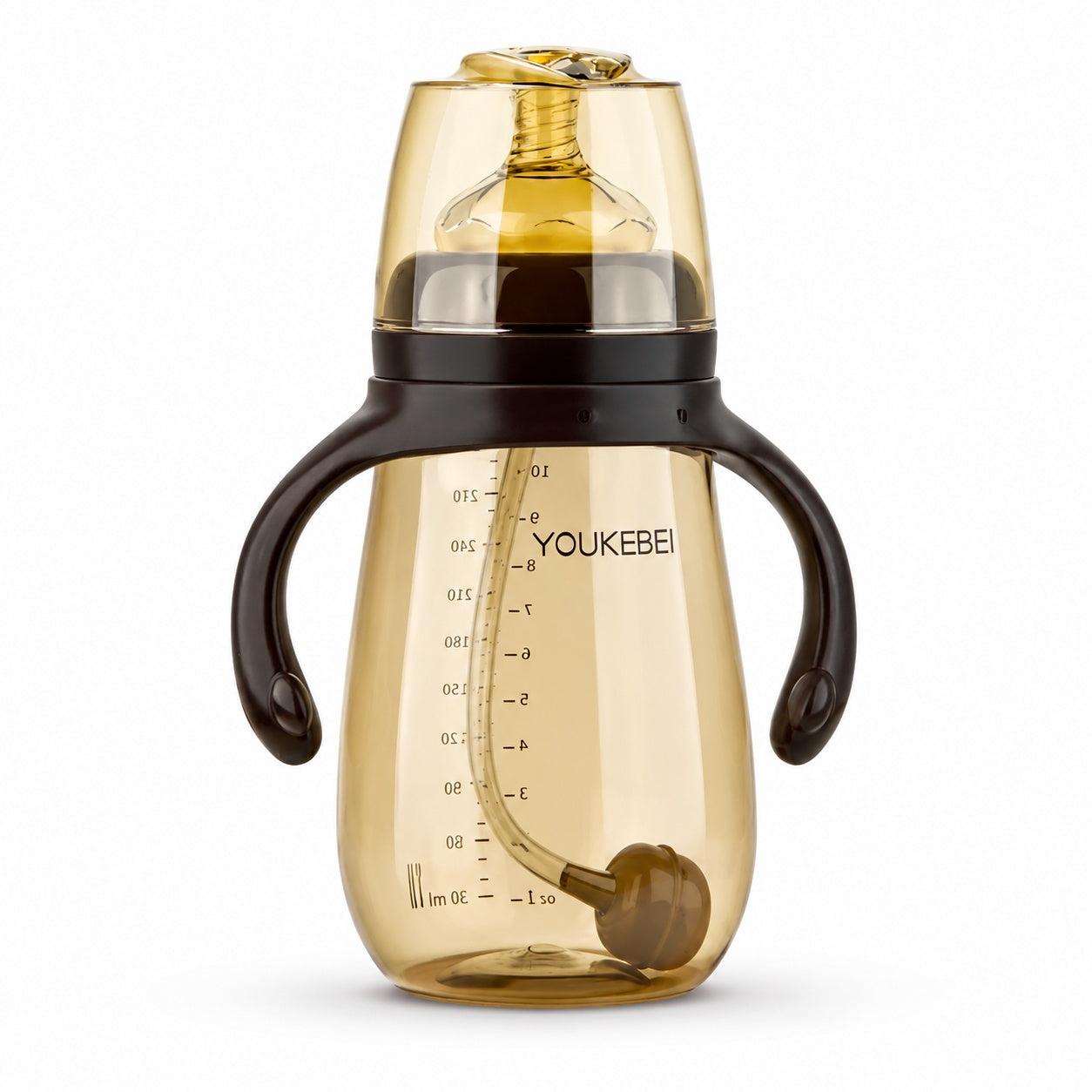 Food-Grade PP Anti-Colic Weaning Bottle For 1–3 Years Shatter-Resistant with Handles
