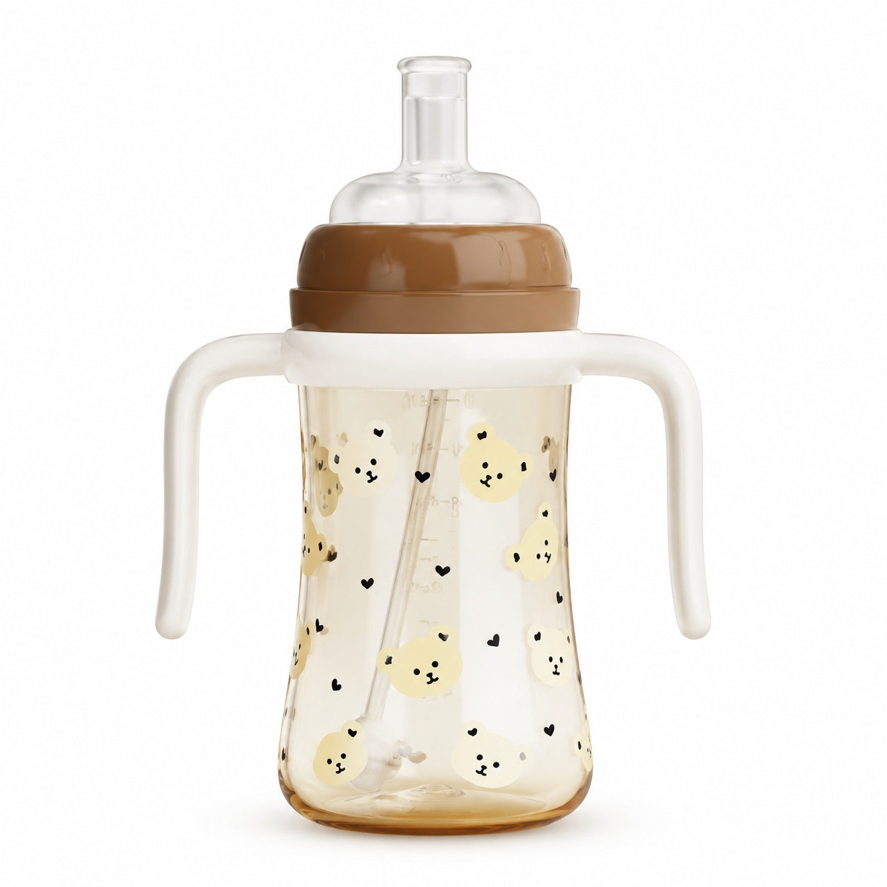 Toddler Straw Bottle with Direct Sip Spout 1–3 Years Training Cup For Milk Water Anti-Colic Anti-Choking Design