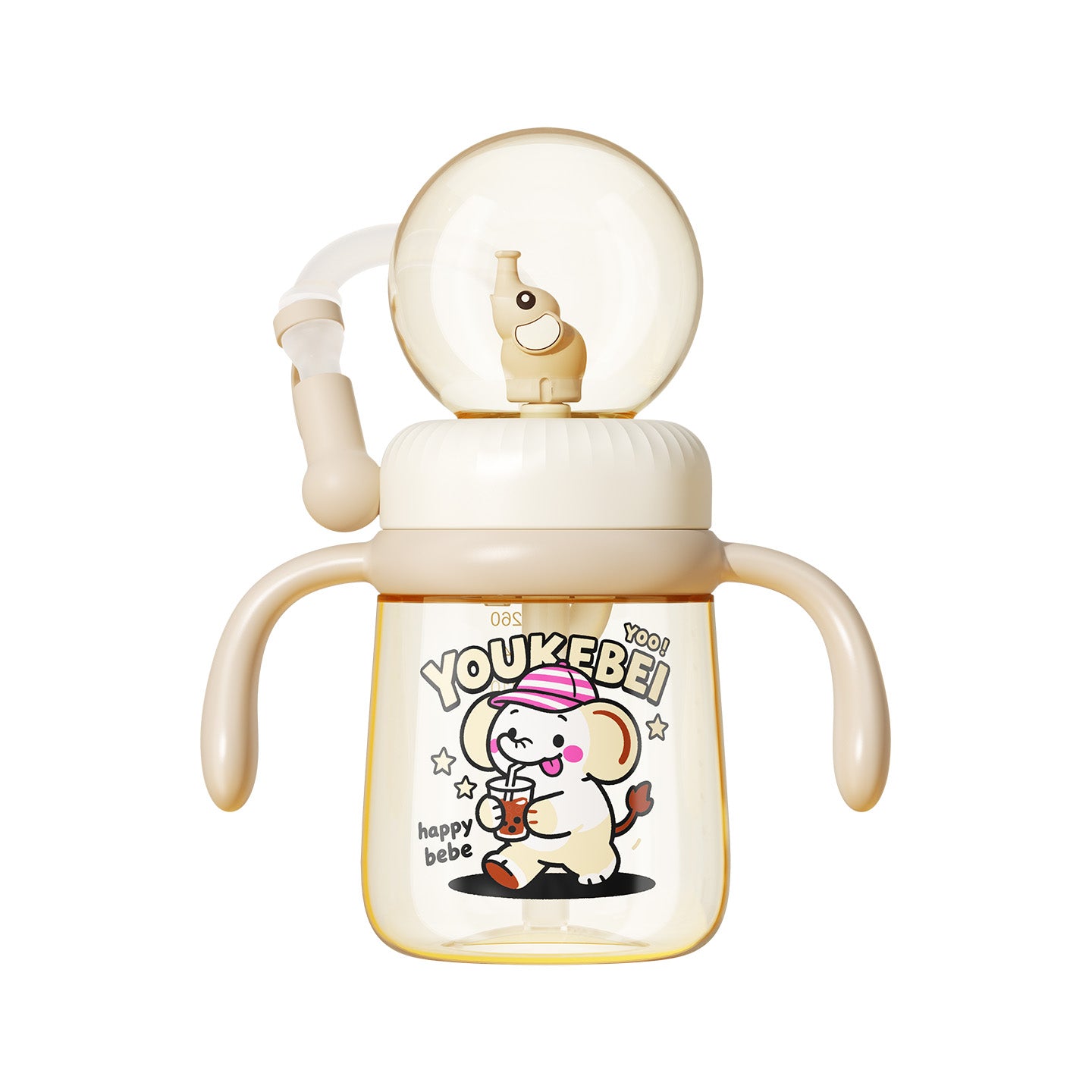 🐘 Elephant Fountain Sippy Cup · PPSU Baby-Safe Material